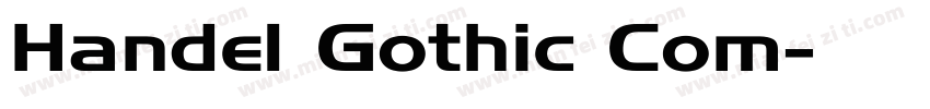 Handel Gothic Com字体转换